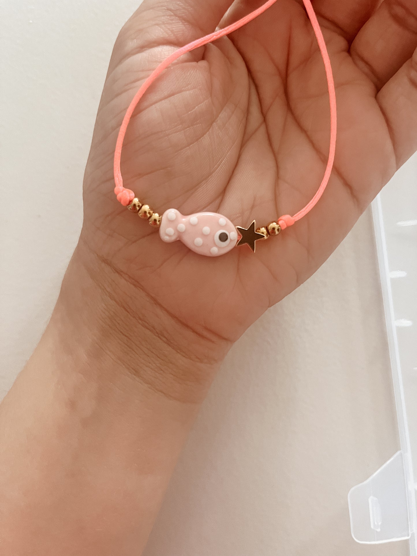 Pink and Gold Bracelet