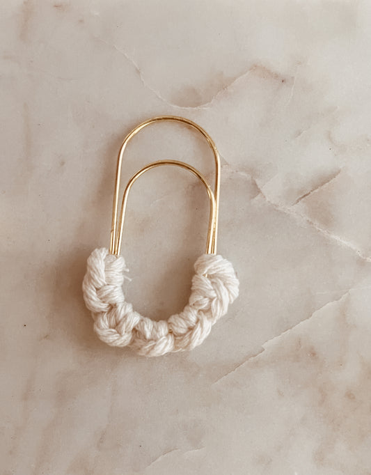 White bookmark