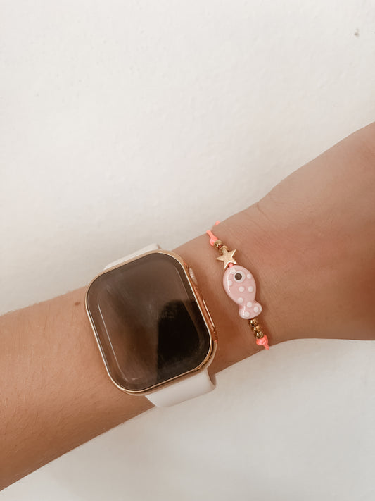Pink and Gold Bracelet